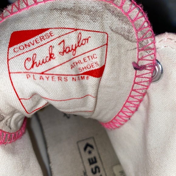 Converse Pink Leather "My Story" Sneakers - Picture 8 of 8